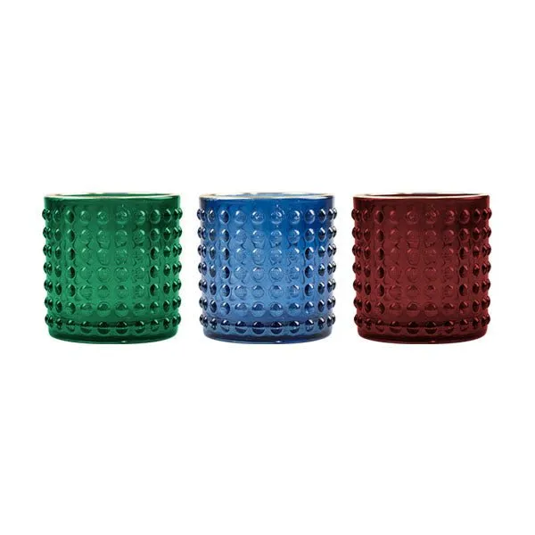 Bubble Texture Glass Tea Light Holder