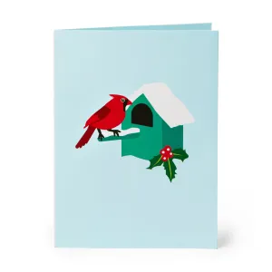 Cardinal Birdhouse Holiday Cards - Set of 8