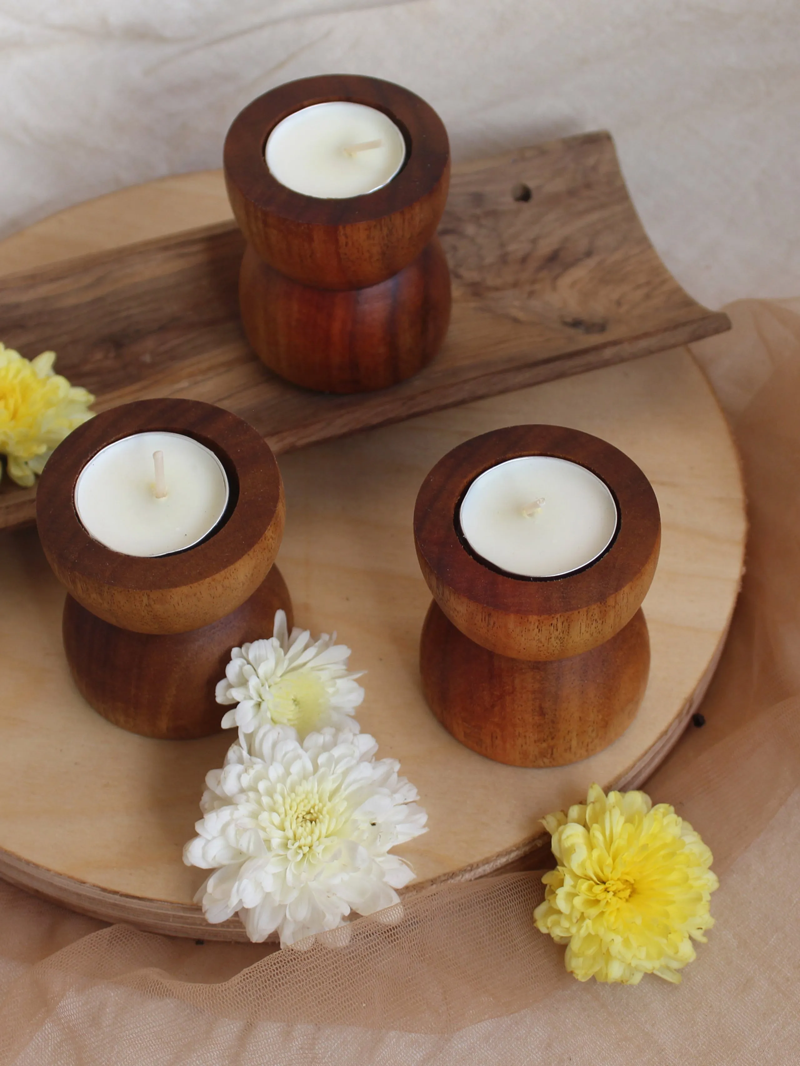 Drum Tea-Lights (Set of 3)