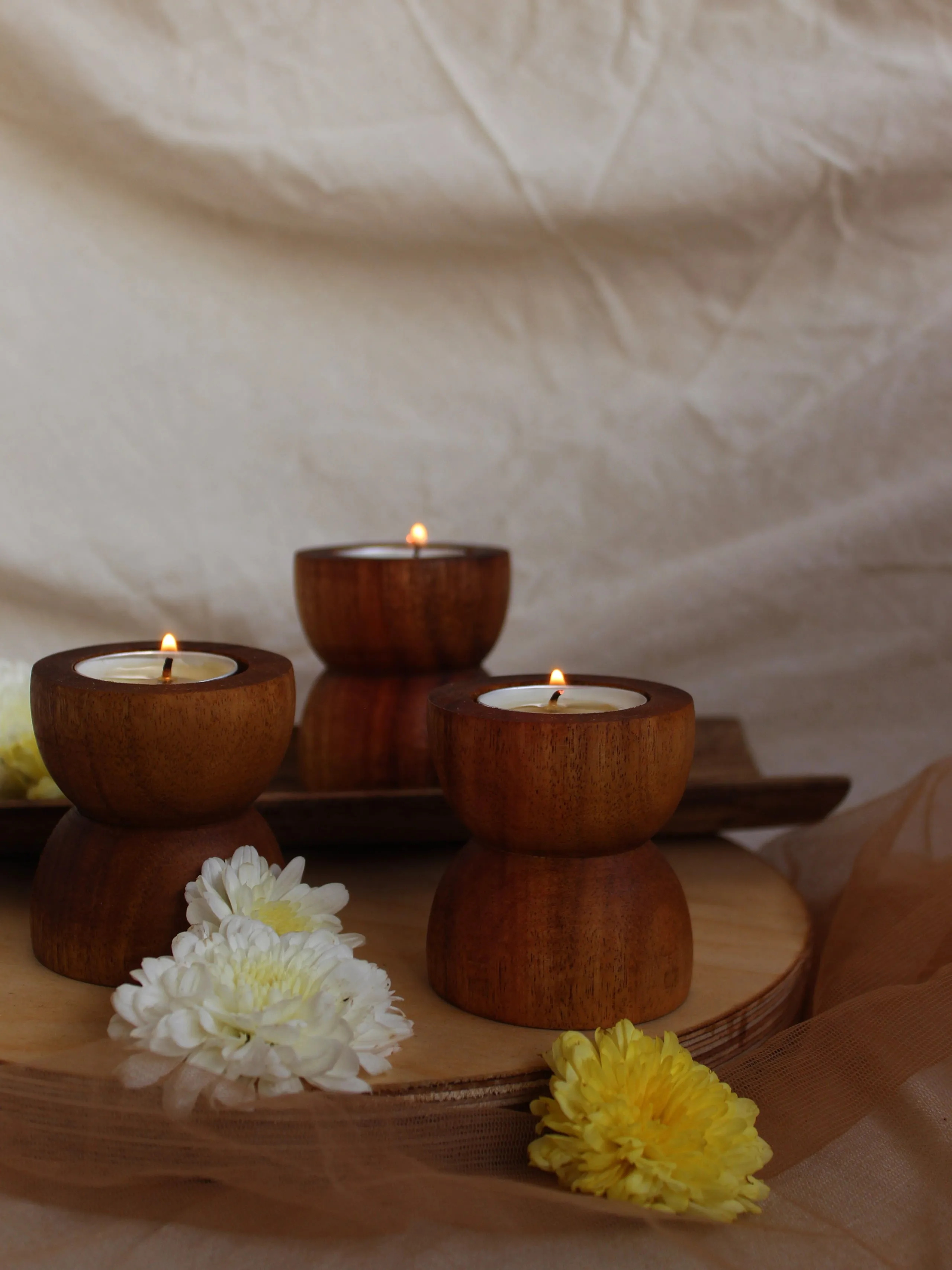 Drum Tea-Lights (Set of 3)