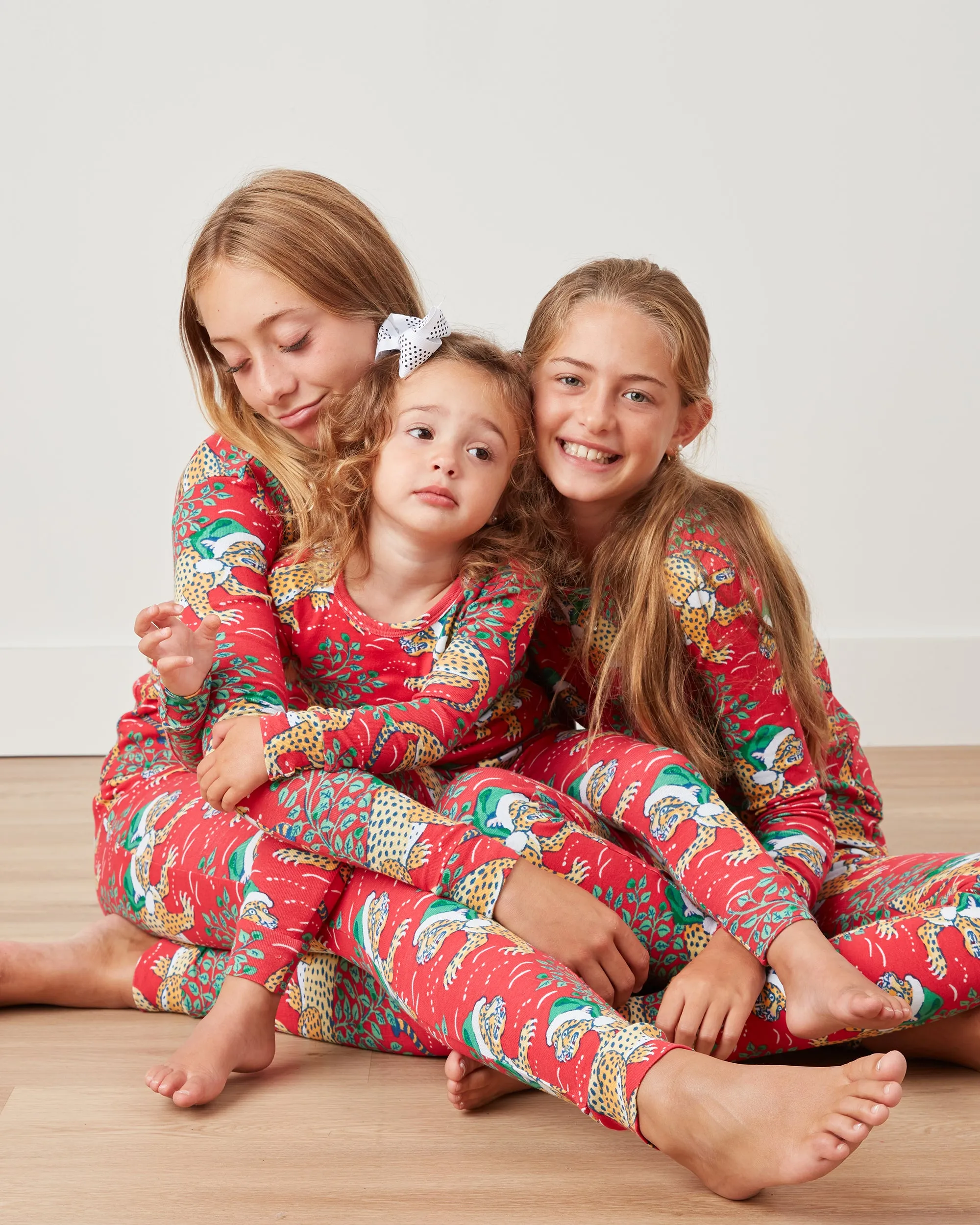 Holly Jolly Bagheera - Kids PJ Set - Ruby
