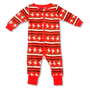 Infant Zip Christmas Onesie