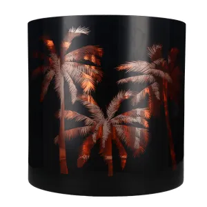 Large Glass Palm Tree Candle Holder