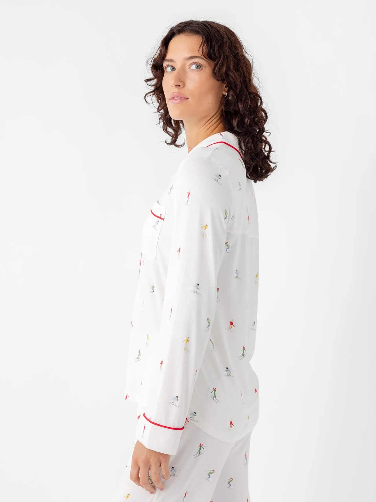 Last Chance Women's Bamboo Stretch-Knit Long Sleeve Pajama Set