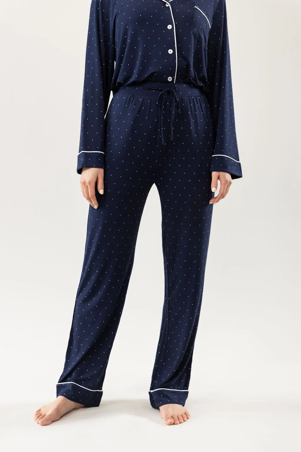 Last Chance Women's Bamboo Stretch-Knit Long Sleeve Pajama Set