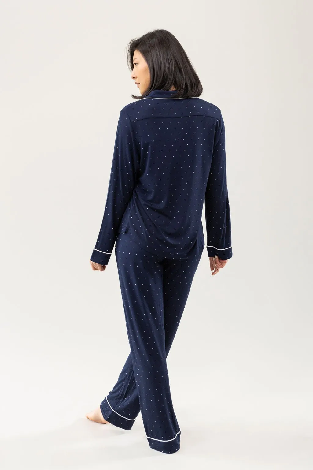 Last Chance Women's Bamboo Stretch-Knit Long Sleeve Pajama Set