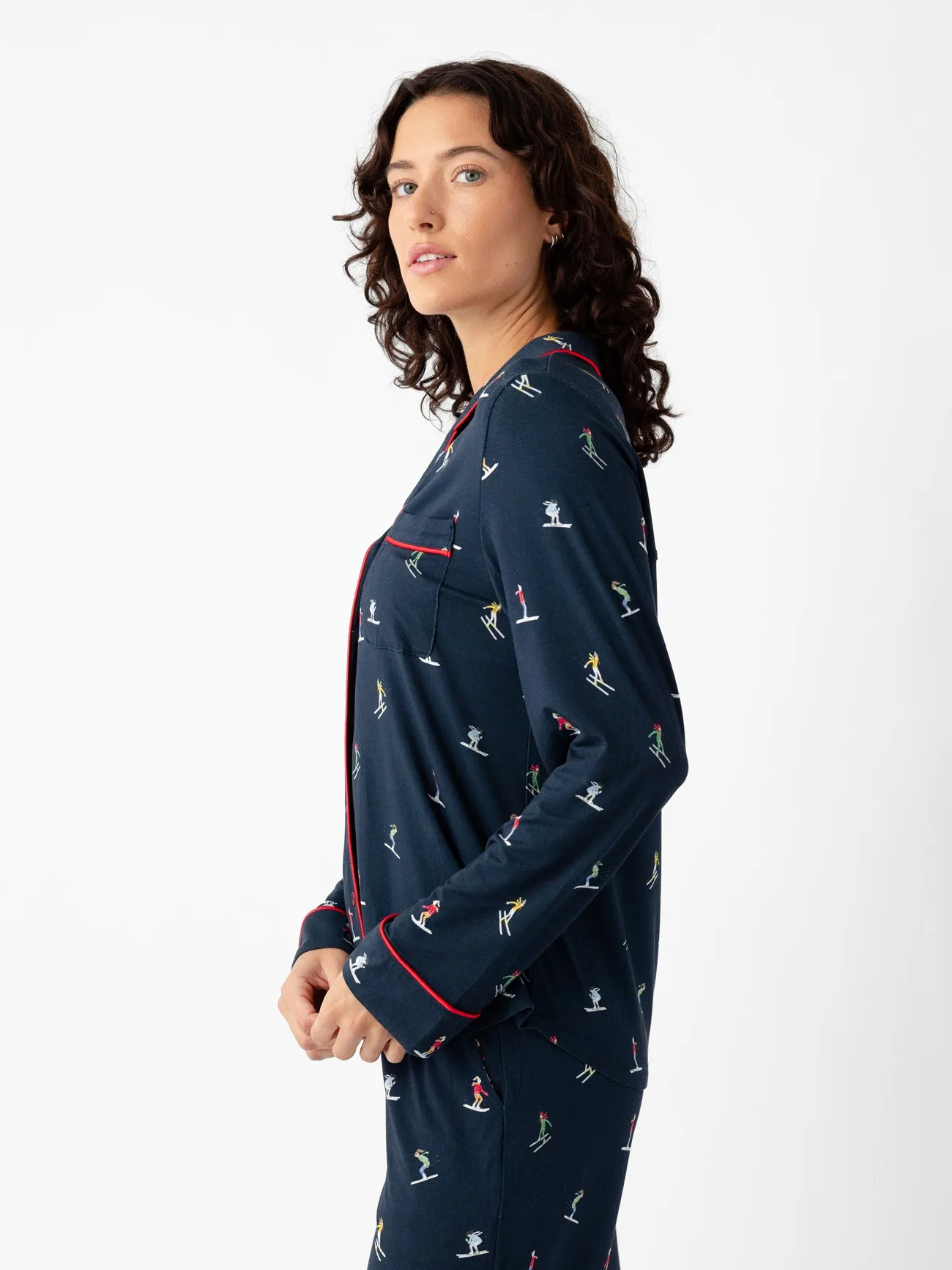 Last Chance Women's Bamboo Stretch-Knit Long Sleeve Pajama Set