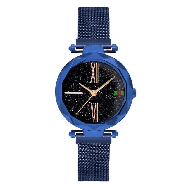 Magnet Starry Luxury Rose Gold Women Watch