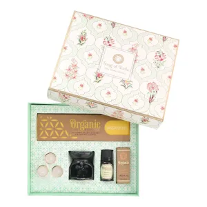 Organic Goodness Incense Cones, Burner, Tea Lights & Aroma gift set
