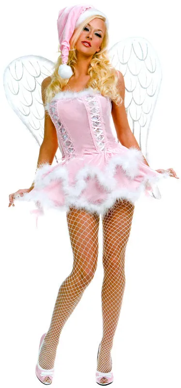 Pink Velvet Miss Santa Dress - Closeout