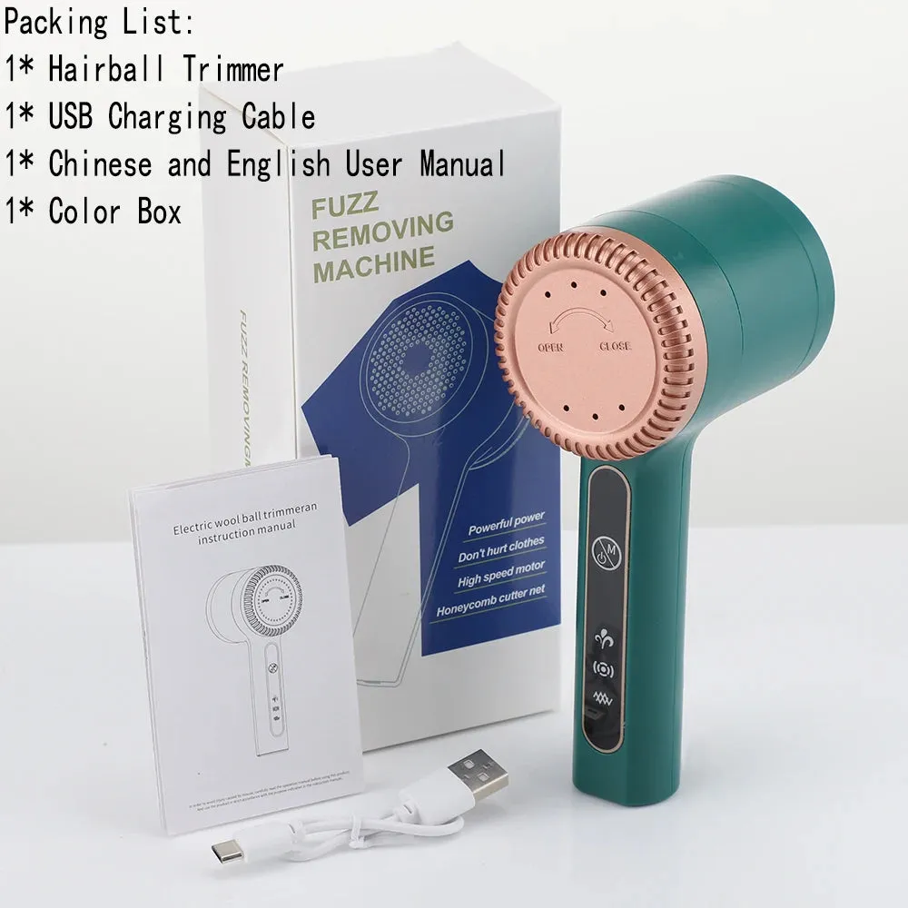 Portable Electric Lint Remover Household Hair Ball Trimmer USB Charging Three Levels Short Eye Catching Clothes Fizz Fluffs Removal