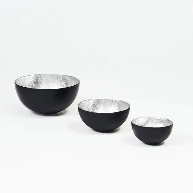 Set of 3 Tea Lights Silver
