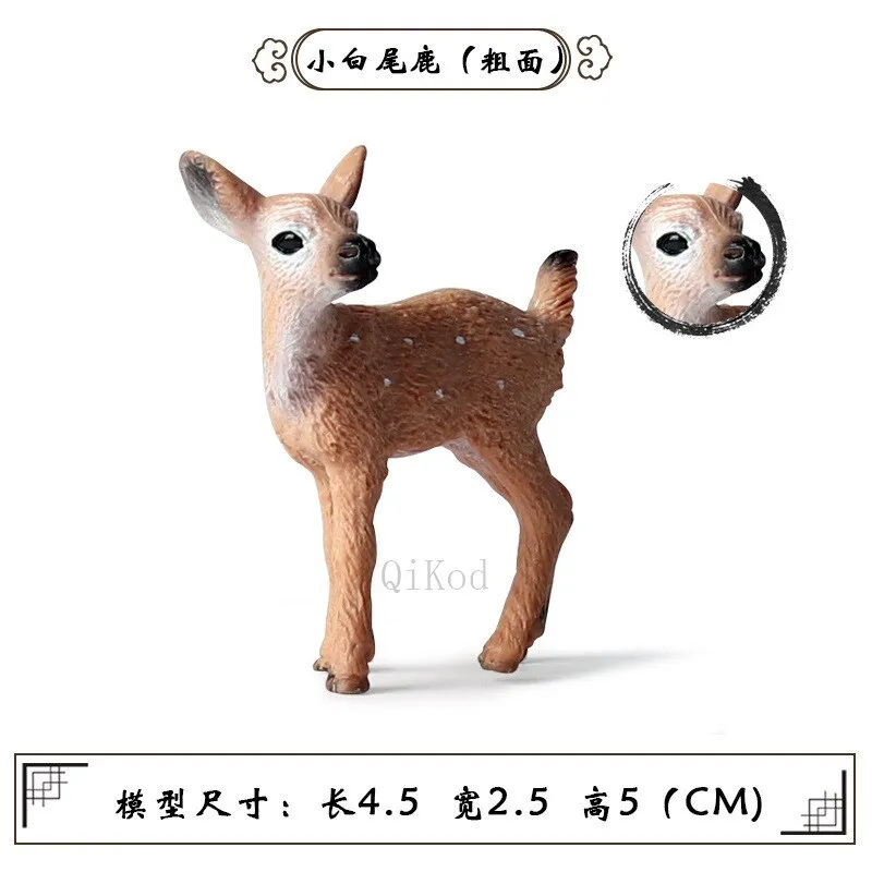 Simulation Forest Deer Figurines Moose,Elk,reindeer,Alpaca,Sika deer Action Figures Animal Model Decoration Cake Toppers Toys