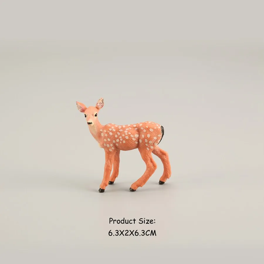 Simulation Wild Animal Deer Model Figurines,Moose,Elk,reindeer,Alpaca Action Figures Collection Figure Toys For Children