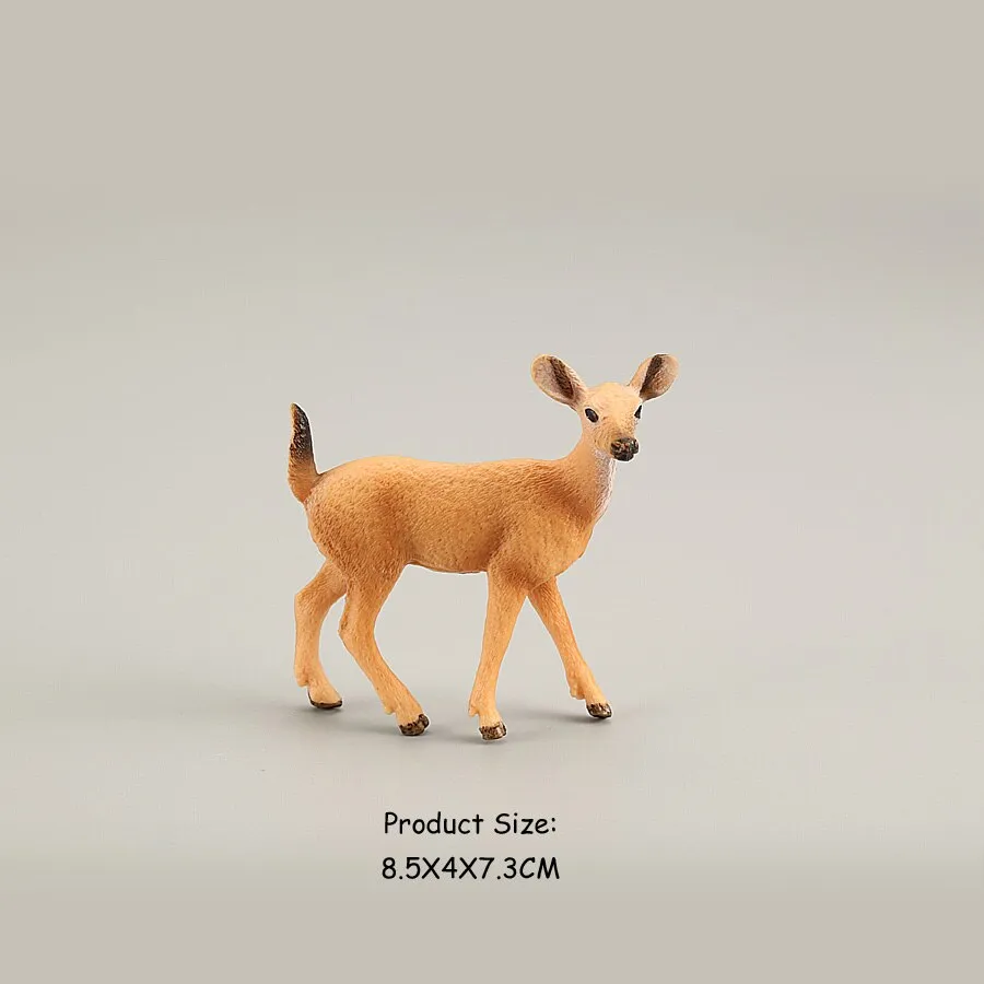 Simulation Wild Animal Deer Model Figurines,Moose,Elk,reindeer,Alpaca Action Figures Collection Figure Toys For Children