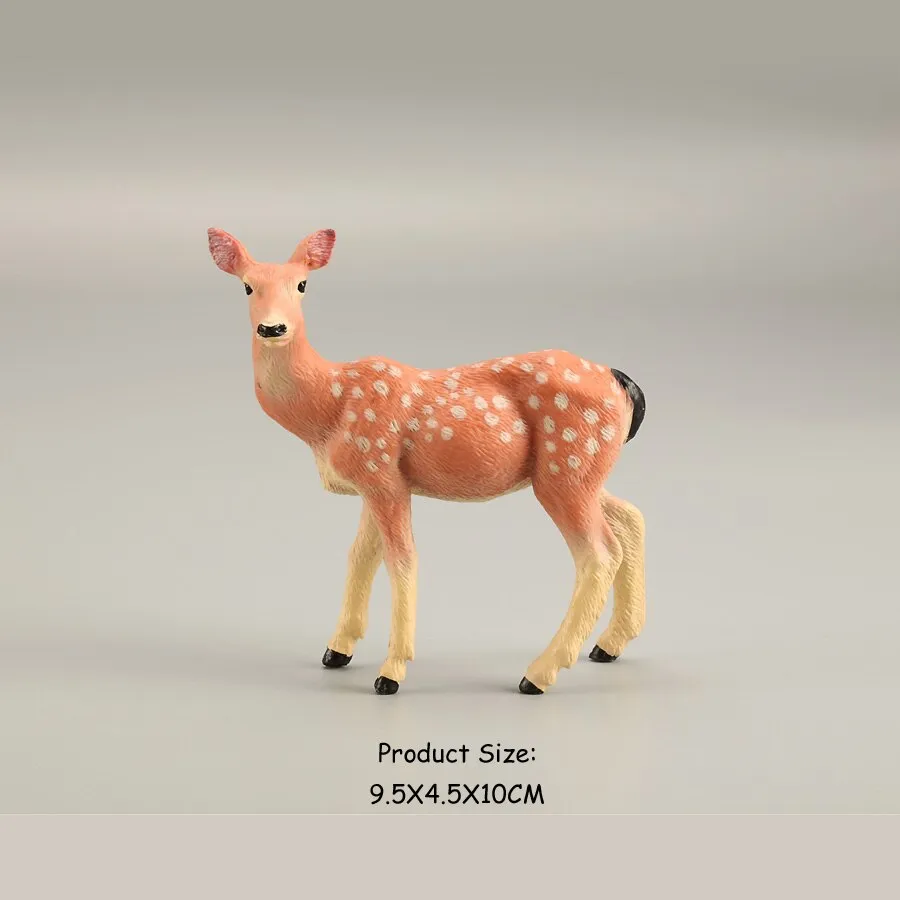 Simulation Wild Animal Deer Model Figurines,Moose,Elk,reindeer,Alpaca Action Figures Collection Figure Toys For Children