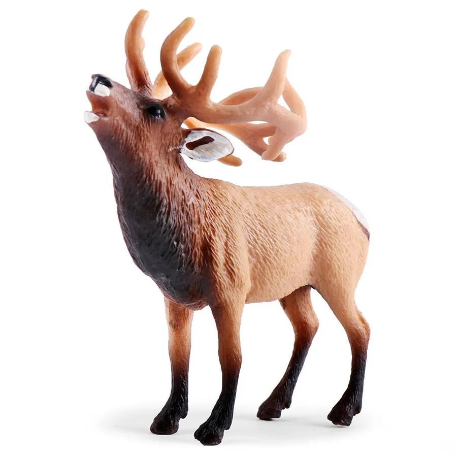 Simulation Wild Animal Deer Model Figurines,Moose,Elk,reindeer,Alpaca Action Figures Collection Figure Toys For Children