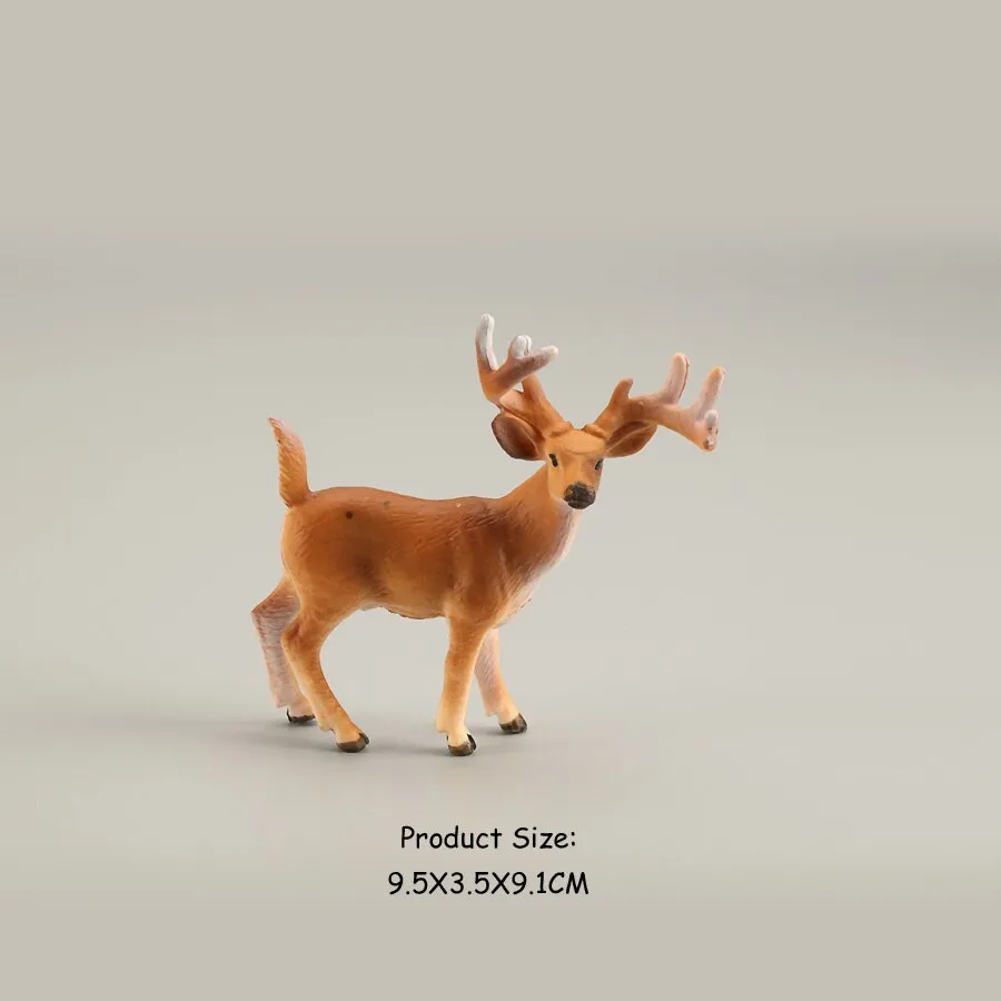 Simulation Wild Animal Deer Model Figurines,Moose,Elk,reindeer,Alpaca Action Figures Collection Figure Toys For Children