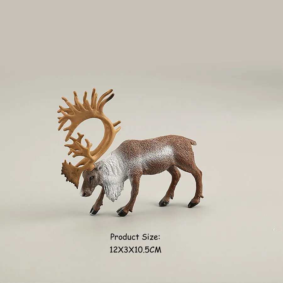 Simulation Wild Animal Deer Model Figurines,Moose,Elk,reindeer,Alpaca Action Figures Collection Figure Toys For Children