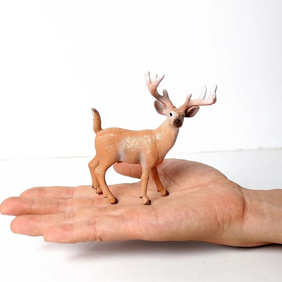 Simulation Wild Animal Deer Model Figurines,Moose,Elk,reindeer,Alpaca Action Figures Collection Figure Toys For Children