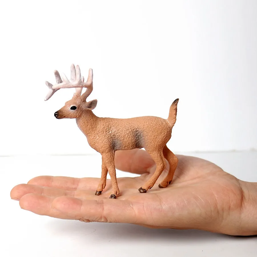 Simulation Wild Animal Deer Model Figurines,Moose,Elk,reindeer,Alpaca Action Figures Collection Figure Toys For Children