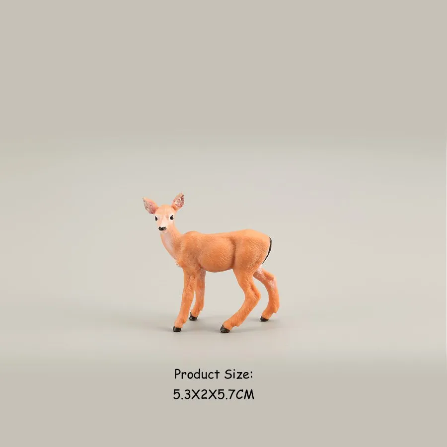 Simulation Wild Animal Deer Model Figurines,Moose,Elk,reindeer,Alpaca Action Figures Collection Figure Toys For Children