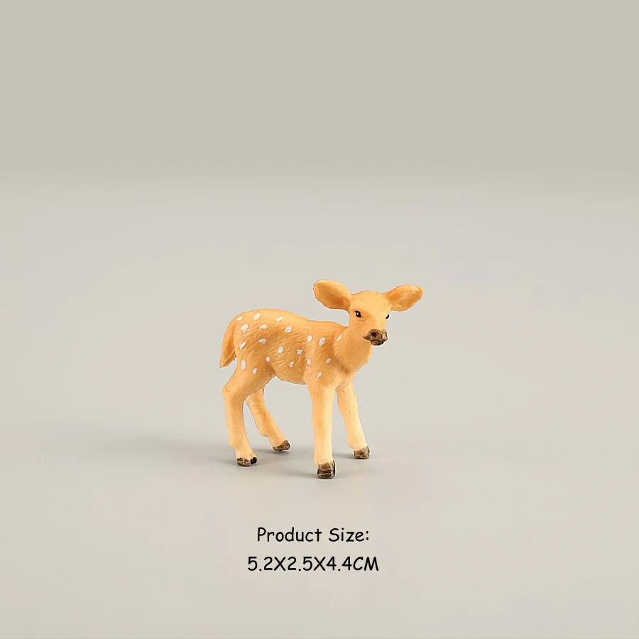 Simulation Wild Animal Deer Model Figurines,Moose,Elk,reindeer,Alpaca Action Figures Collection Figure Toys For Children