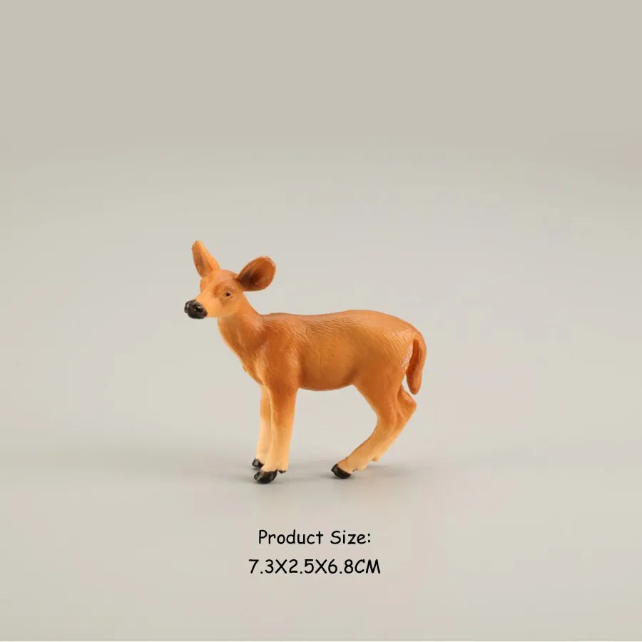 Simulation Wild Animal Deer Model Figurines,Moose,Elk,reindeer,Alpaca Action Figures Collection Figure Toys For Children