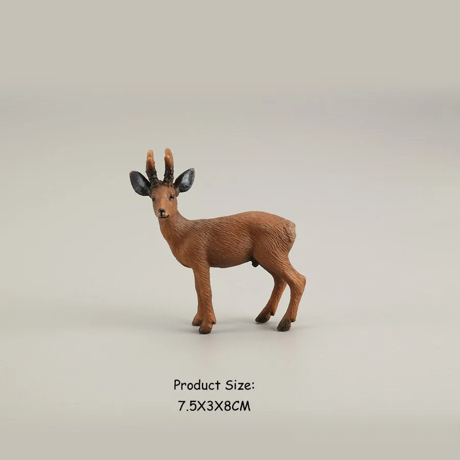 Simulation Wild Animal Deer Model Figurines,Moose,Elk,reindeer,Alpaca Action Figures Collection Figure Toys For Children
