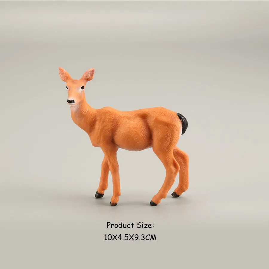 Simulation Wild Animal Deer Model Figurines,Moose,Elk,reindeer,Alpaca Action Figures Collection Figure Toys For Children