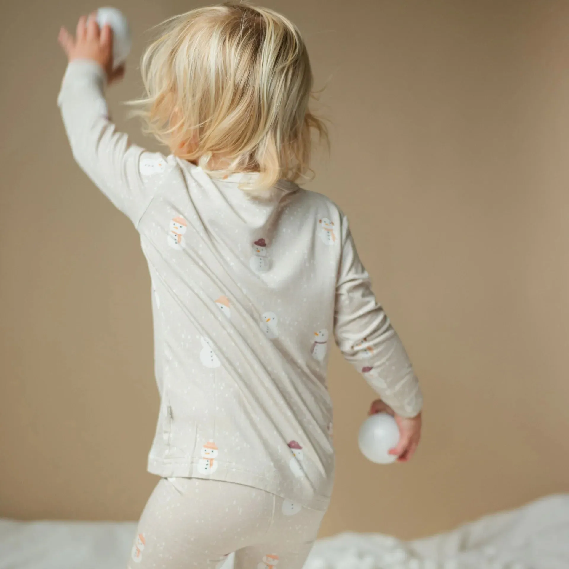 Snowman Bamboo Two-Piece Pajamas