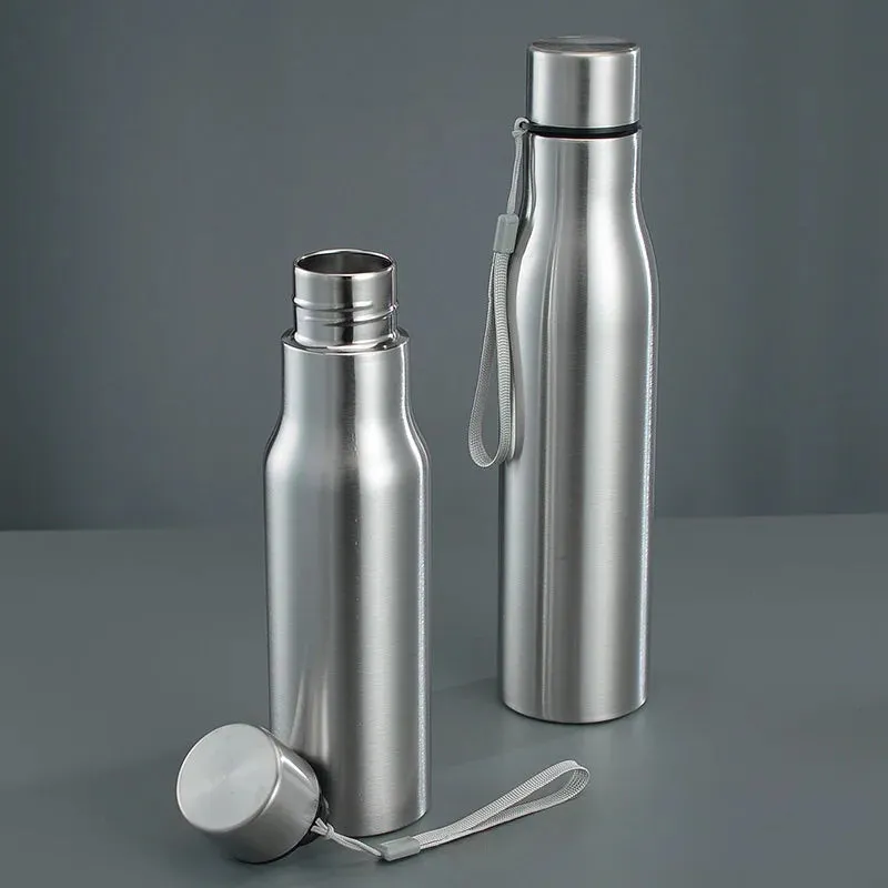 Stainless Steel 1000/750 ml Water Bottle Leak Proof Portable Riding Sports Cup with Handle Kettle for Cold Keeping