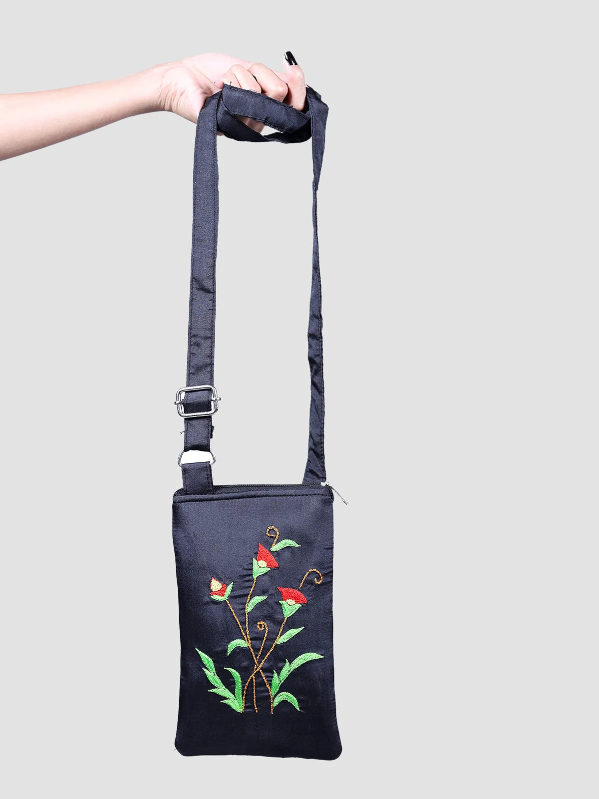 Taffeta Mobile Pouch Black
