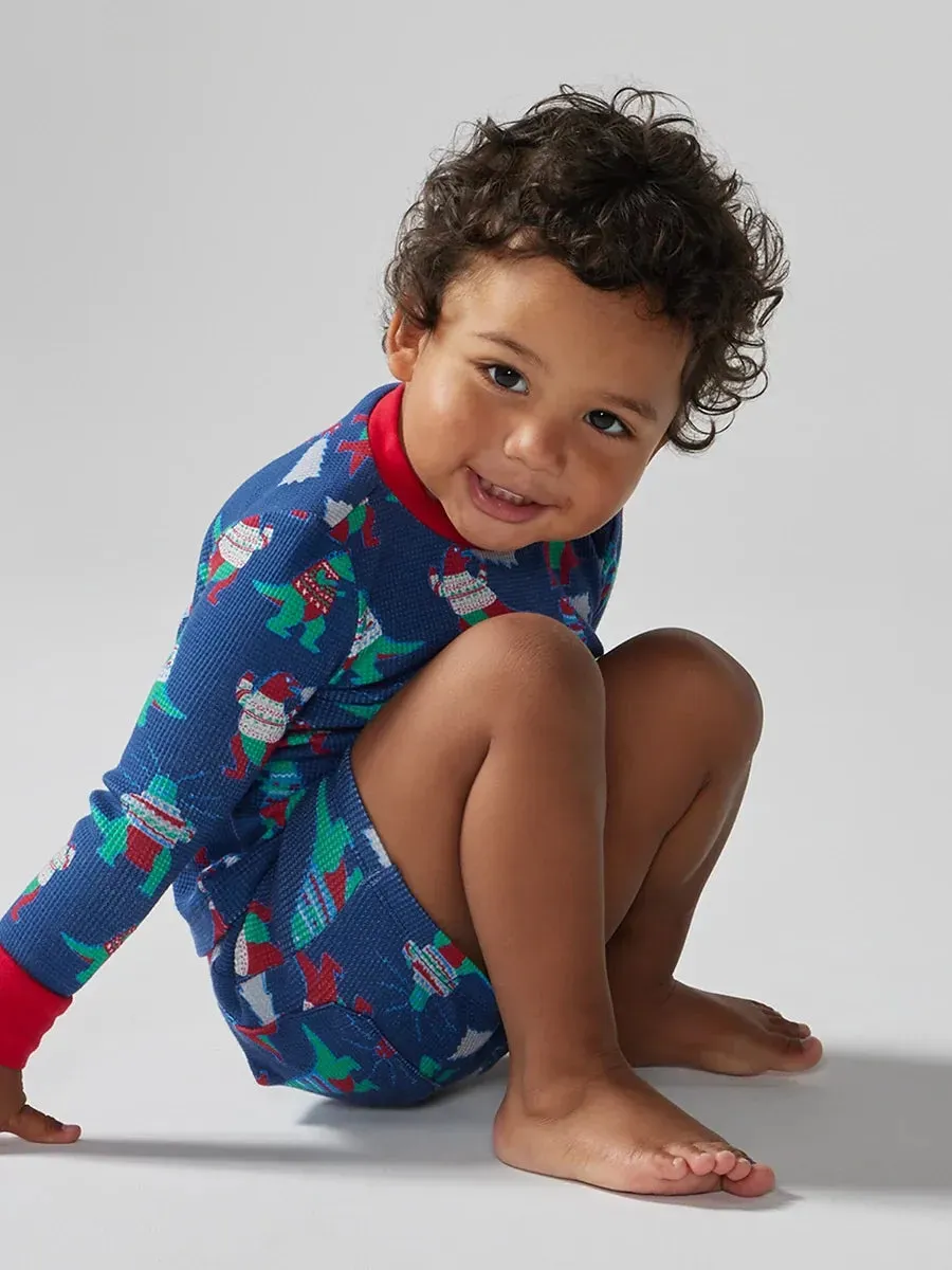 The Lil Holidinos (Toddler Waffle Pajama Set)