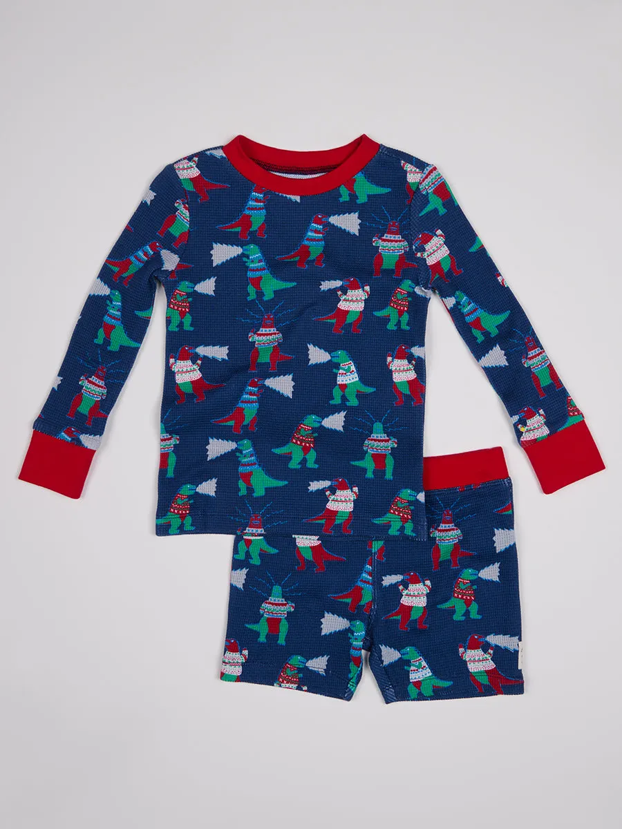 The Lil Holidinos (Toddler Waffle Pajama Set)