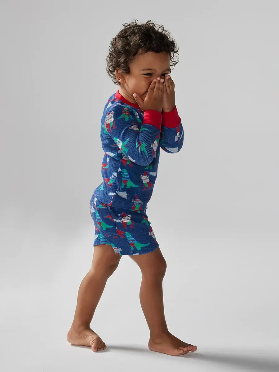 The Lil Holidinos (Toddler Waffle Pajama Set)