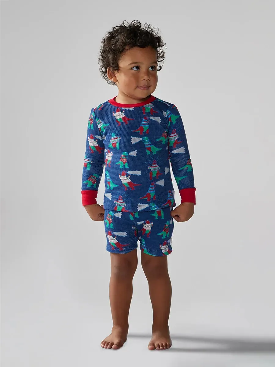 The Lil Holidinos (Toddler Waffle Pajama Set)