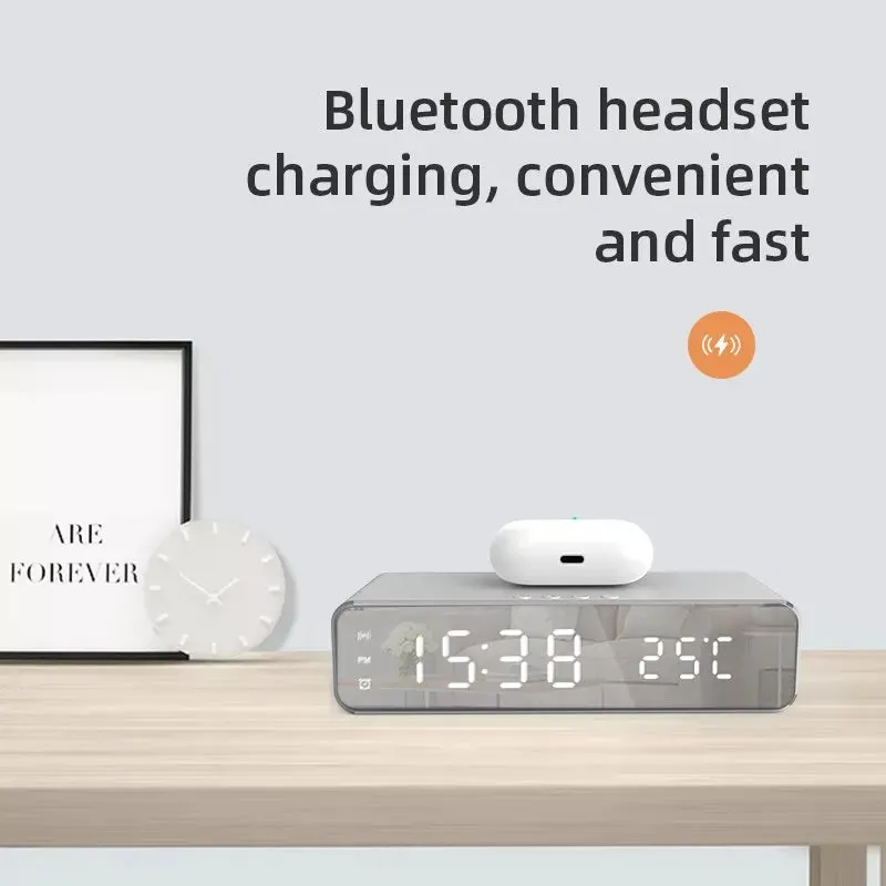 Wireless Charger Time Alarm LED Clock