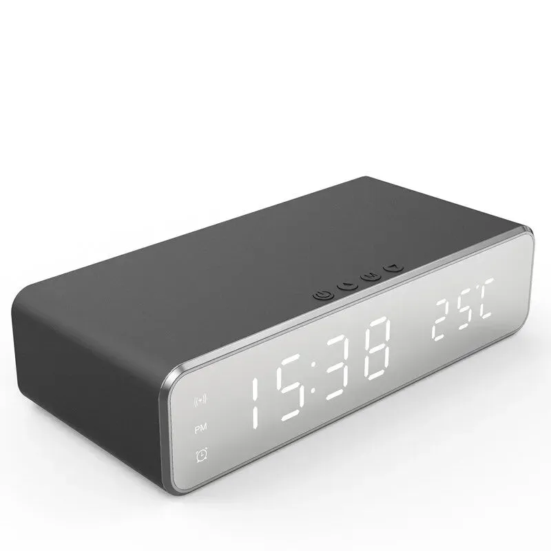 Wireless Charger Time Alarm LED Clock