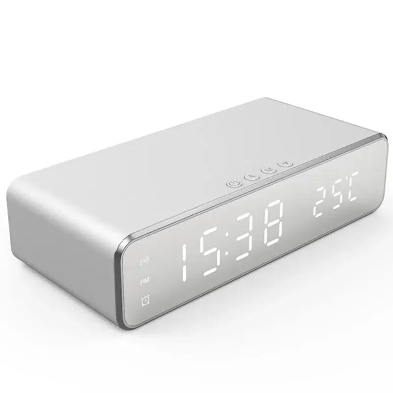 Wireless Charger Time Alarm LED Clock